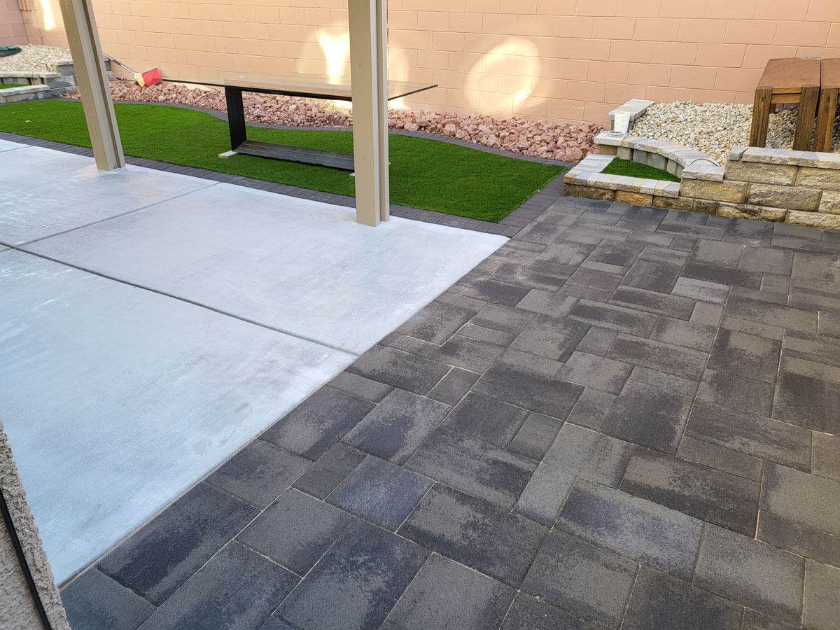 Awesome Grays paver sealing project in Las Vegas